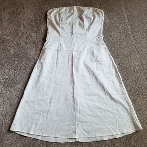 Strapless White Dress 14